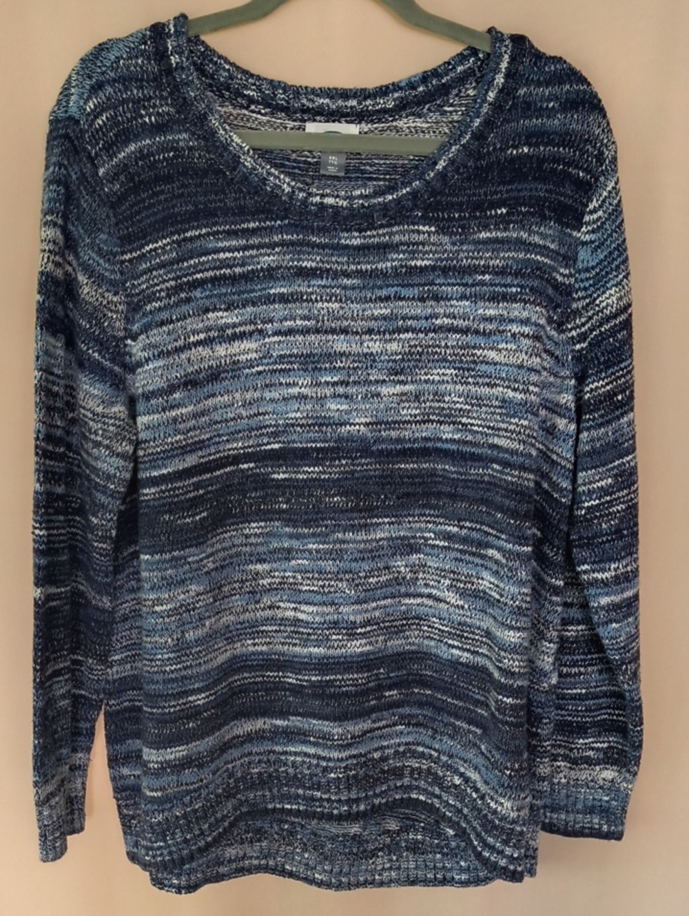 Old Navy Blue Marled Crew Neck Sweater Size XXL/TTG
